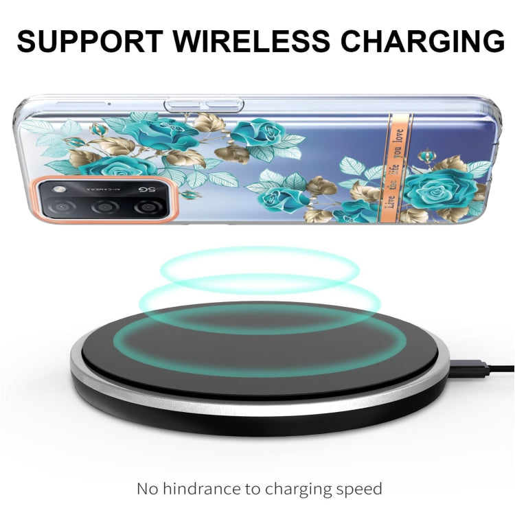 For OPPO A55 5G / A53S 5G / A54 4G / A16 / A54S 4G Flowers and Plants Series IMD TPU Phone Case