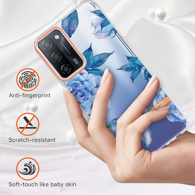 For OPPO A55 5G / A53S 5G / A54 4G / A16 / A54S 4G Flowers and Plants Series IMD TPU Phone Case