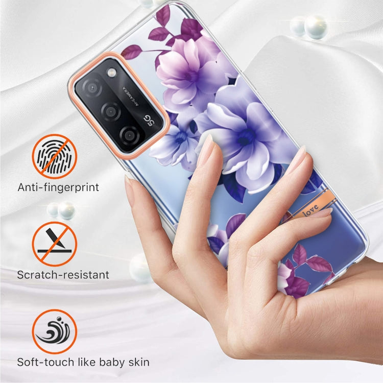 For OPPO A55 5G / A53S 5G / A54 4G / A16 / A54S 4G Flowers and Plants Series IMD TPU Phone Case
