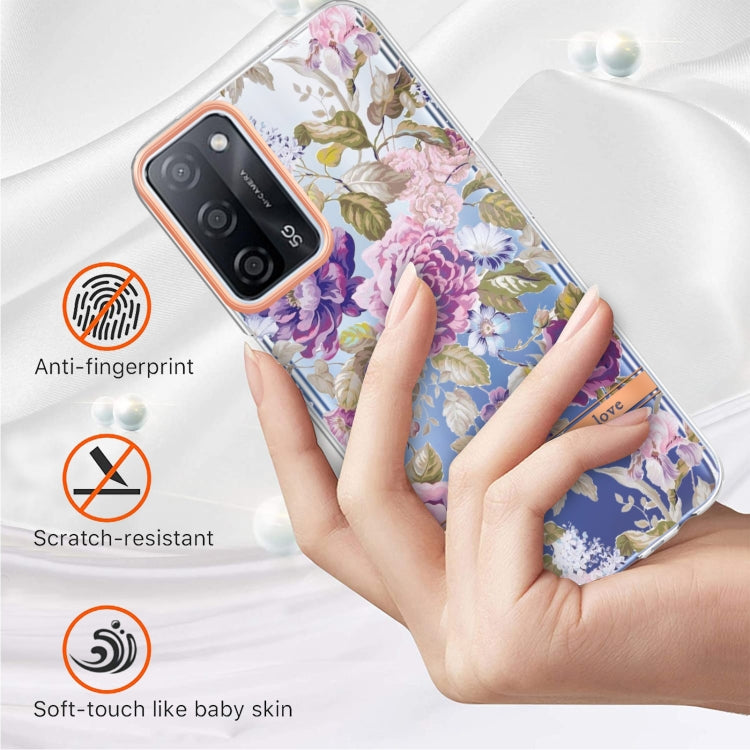 For OPPO A55 5G / A53S 5G / A54 4G / A16 / A54S 4G Flowers and Plants Series IMD TPU Phone Case