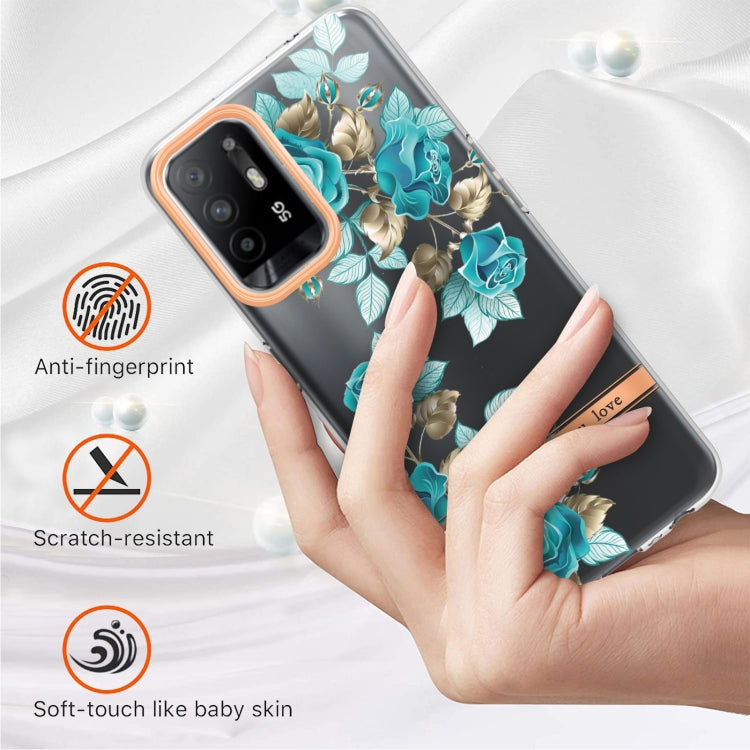 For OPPO A94 5G Flowers and Plants Series IMD TPU Phone Case