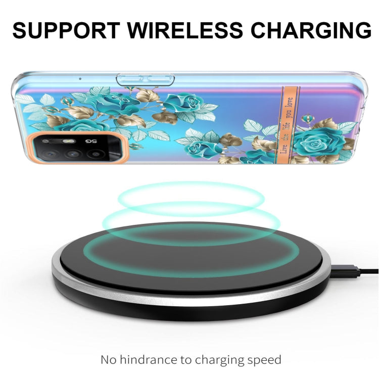 For OPPO A94 5G Flowers and Plants Series IMD TPU Phone Case