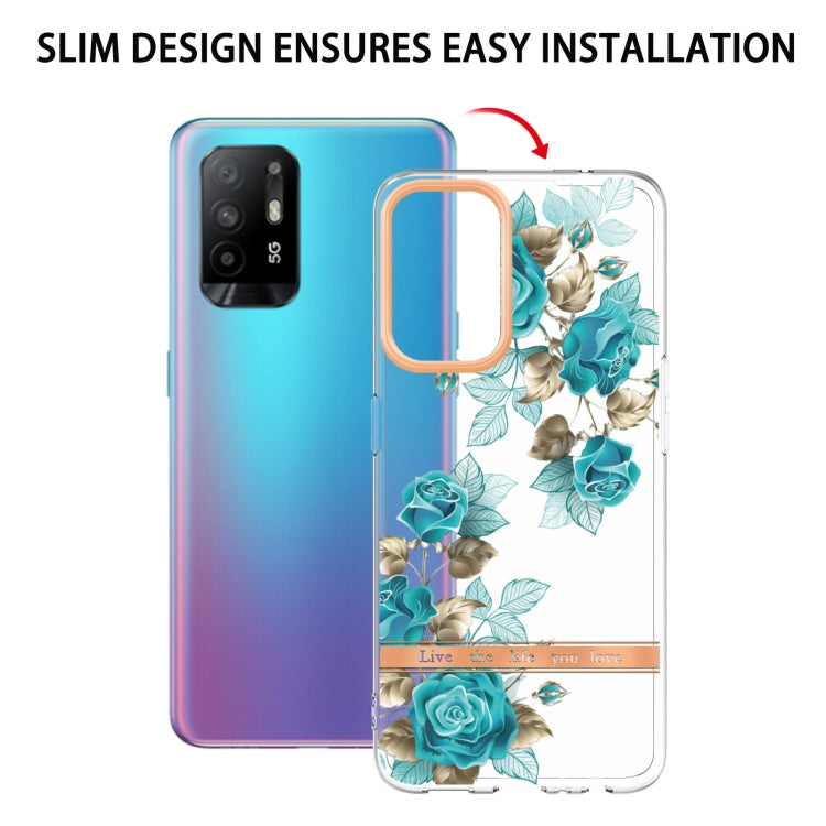 For OPPO A94 5G Flowers and Plants Series IMD TPU Phone Case