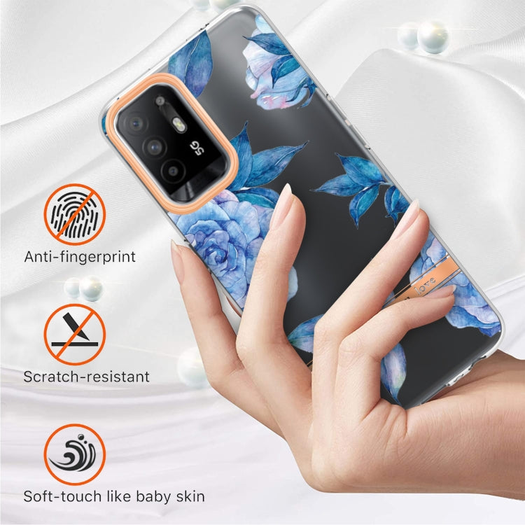 For OPPO A94 5G Flowers and Plants Series IMD TPU Phone Case