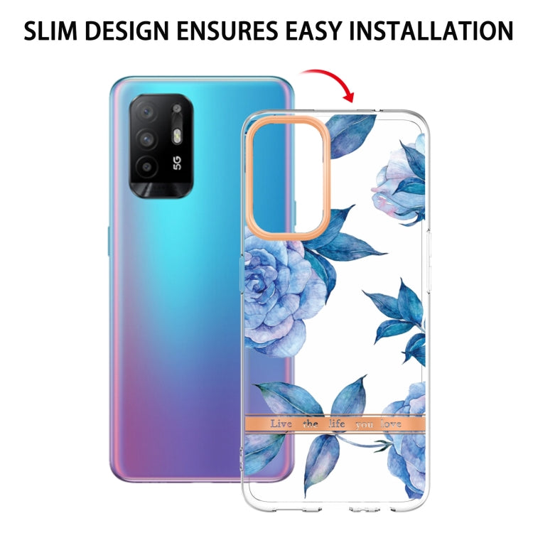 For OPPO A94 5G Flowers and Plants Series IMD TPU Phone Case