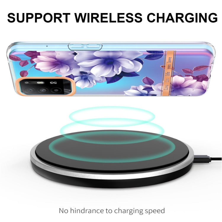 For OPPO A94 5G Flowers and Plants Series IMD TPU Phone Case