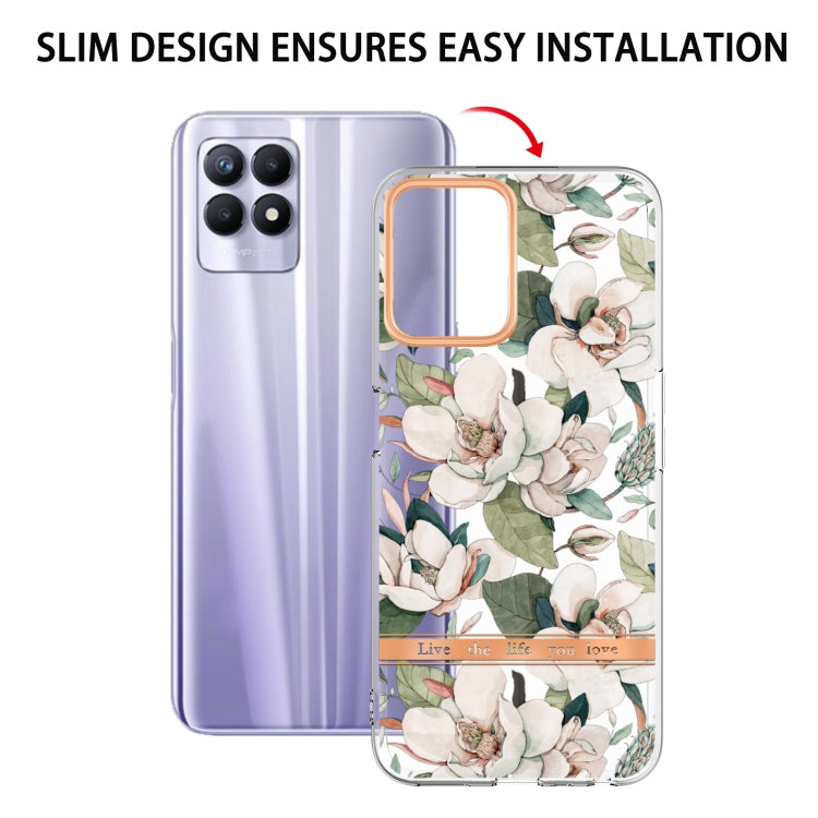 For OPPO Realme 8i Flowers and Plants Series IMD TPU Phone Case