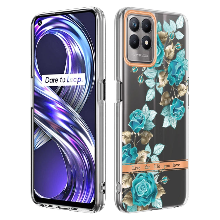 For OPPO Realme 8i Flowers and Plants Series IMD TPU Phone Case