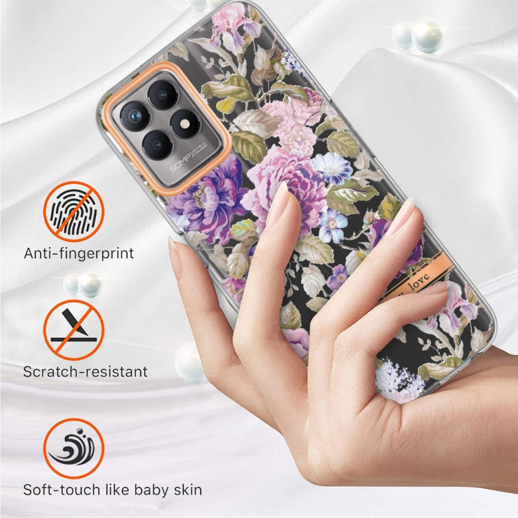 For OPPO Realme 8i Flowers and Plants Series IMD TPU Phone Case
