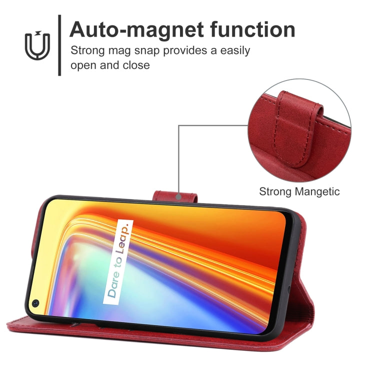 Leather Phone Case For OPPO Realme 7 Asia Version