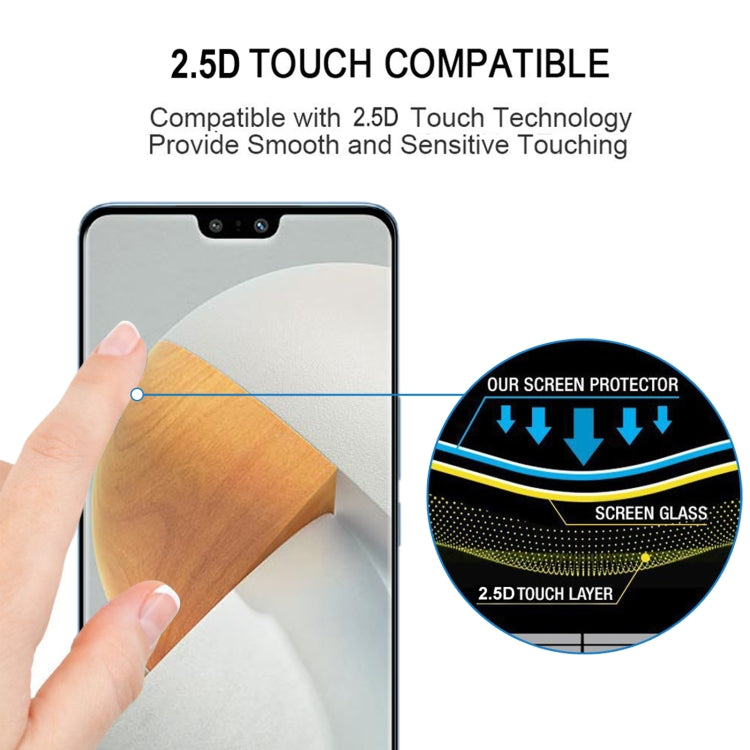 25 PCS Full Glue Cover Screen Protector Tempered Glass Film For vivo S12 / V23 5G