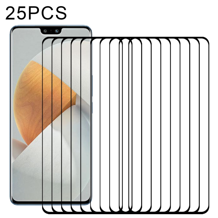 25 PCS Full Glue Cover Screen Protector Tempered Glass Film For vivo S12 Pro / V23 Pro