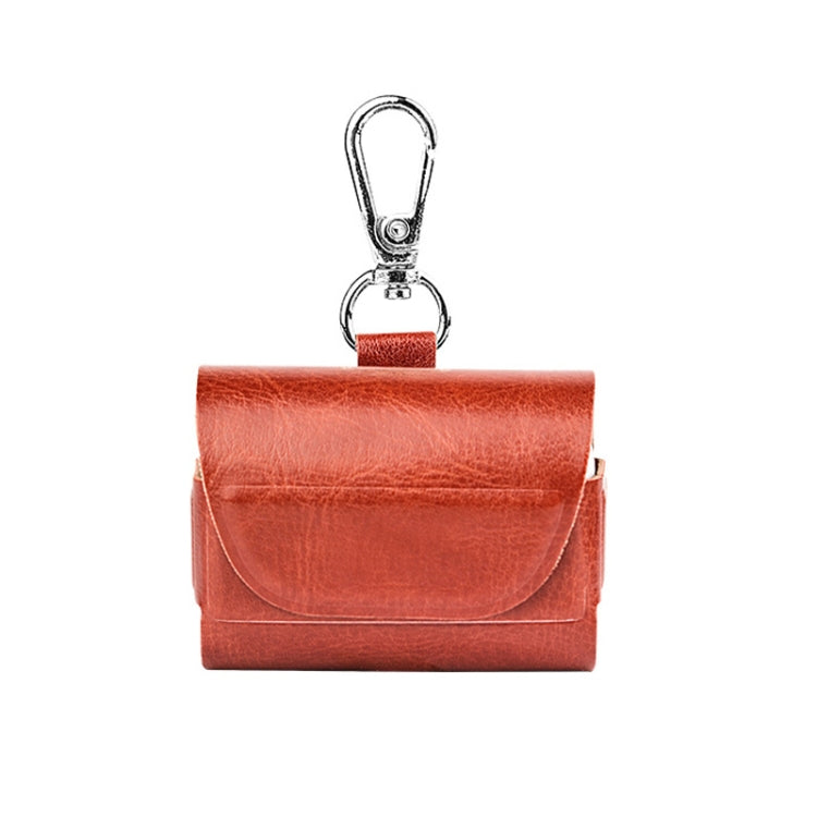 For AirPods Pro Vissko Leather Wireless Earphone Protective Case with Hook