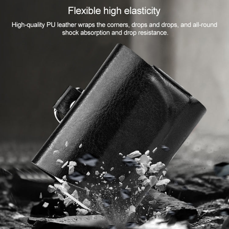 For AirPods Pro Vissko Leather Wireless Earphone Protective Case with Hook