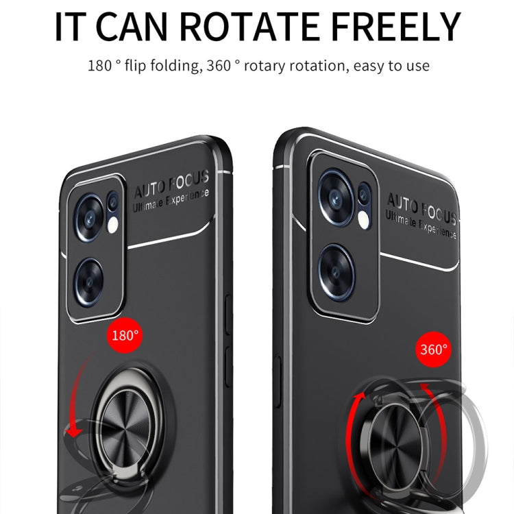 For OPPO Reno7 SE 5G Ring Holder 360 Degree Rotating TPU Case