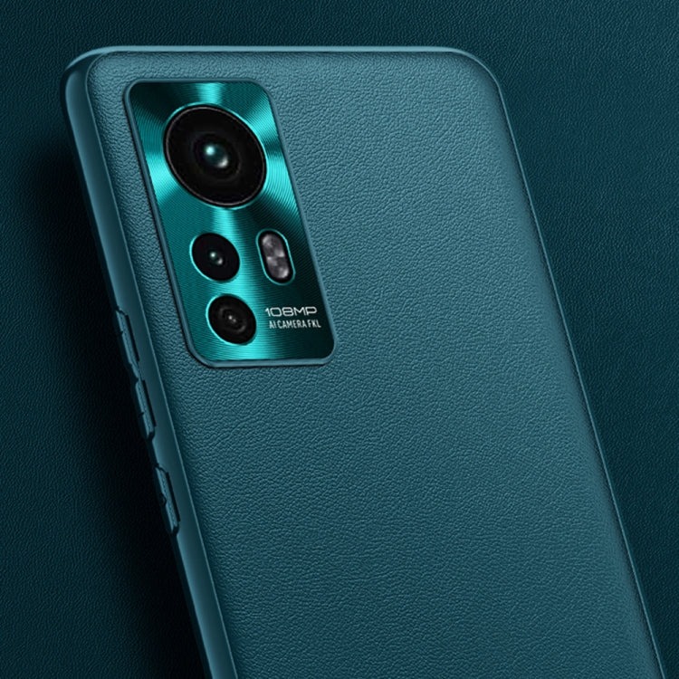 For Xiaomi Mi 12 Ultra 5G Plain Skin Leather Phone Case