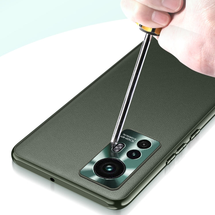 For Xiaomi Mi 12 Ultra 5G Plain Skin Leather Phone Case