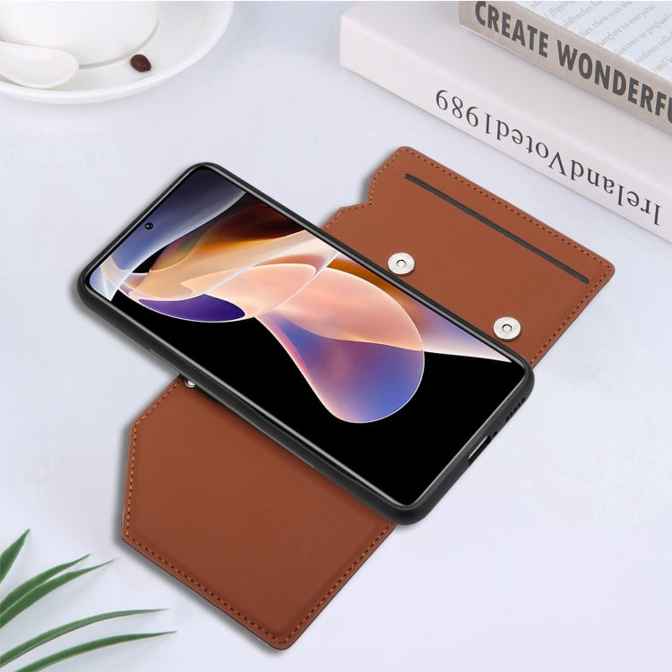 For Xiaomi Redmi Note 11 Pro Skin Feel PU + TPU + PC Phone Case with Card Slots