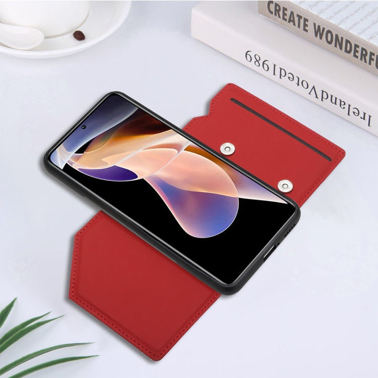 For Xiaomi Redmi Note 11 Pro Skin Feel PU + TPU + PC Phone Case with Card Slots