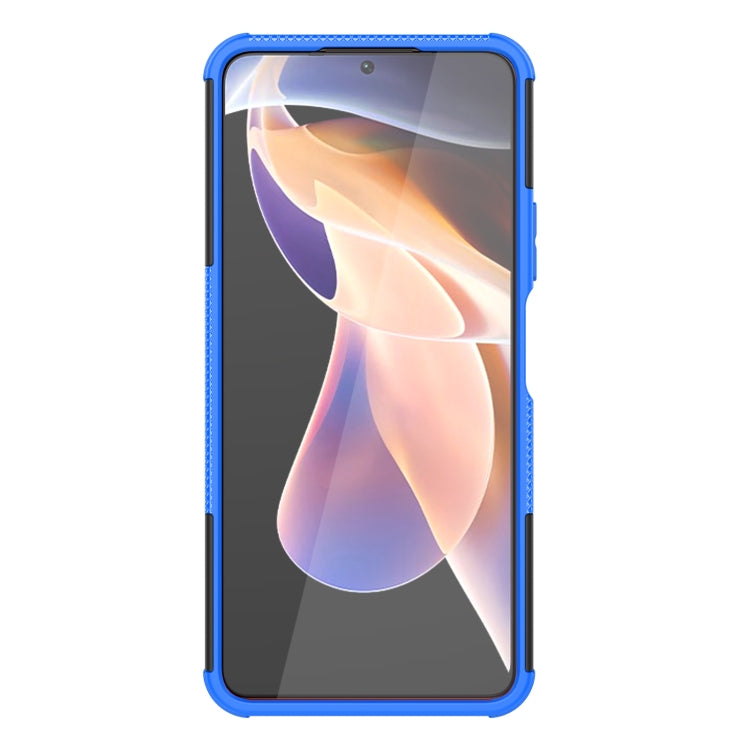 For Xiaomi Redmi Note 11 Pro (China) Tire Texture TPU + PC Phone Case with Holder