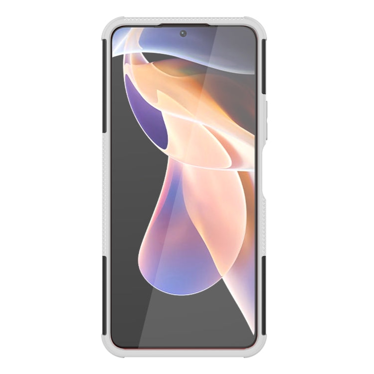 For Xiaomi Redmi Note 11 Pro (China) Tire Texture TPU + PC Phone Case with Holder