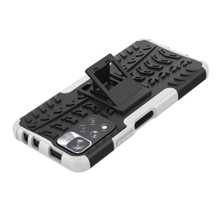 For Xiaomi Redmi Note 11 Pro (China) Tire Texture TPU + PC Phone Case with Holder