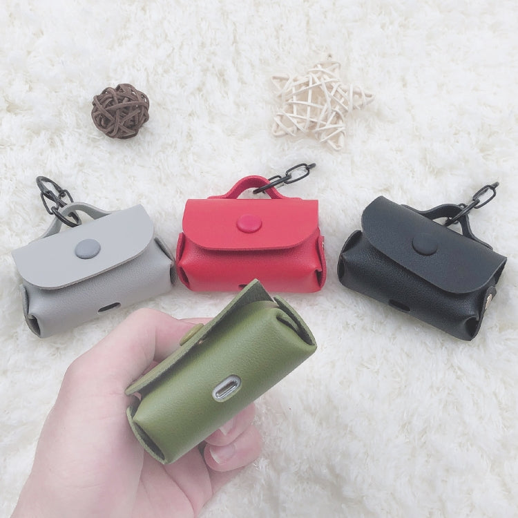 For AirPods Pro Leather Wireless Earphone Protective Case with Hook