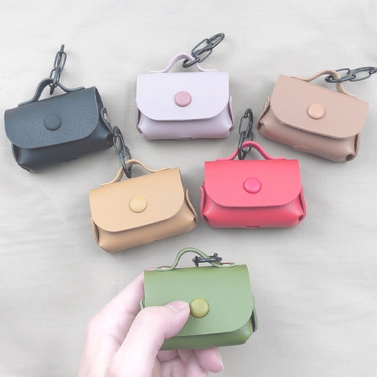 For AirPods Pro Leather Wireless Earphone Protective Case with Hook