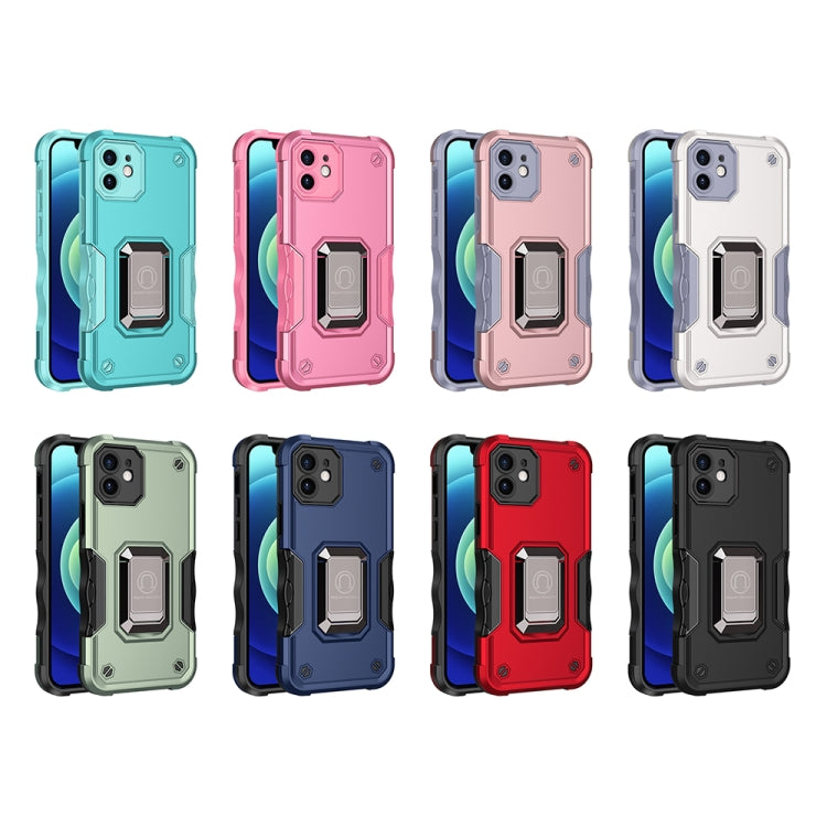 For iPhone 12 mini Ring Holder Non-slip Armor Phone Case