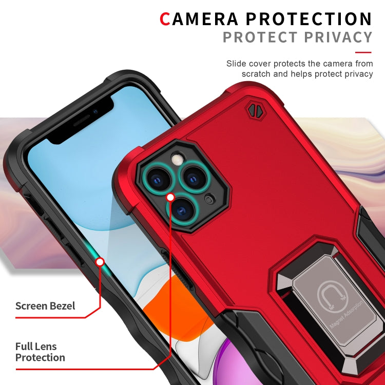 For iPhone 12 Pro Ring Holder Non-slip Armor Phone Case