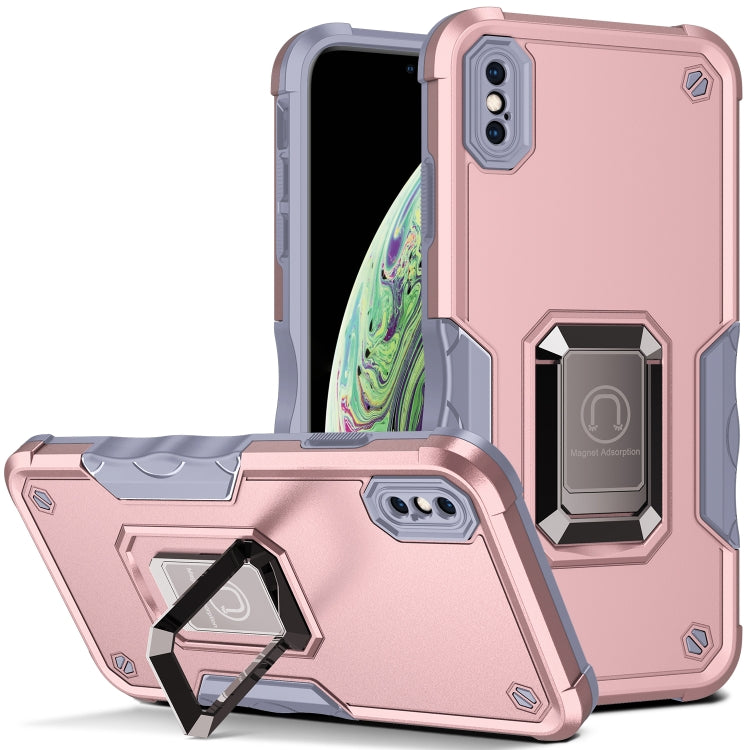 For iPhone XS Max Ring Holder Non-slip Armor Phone Case