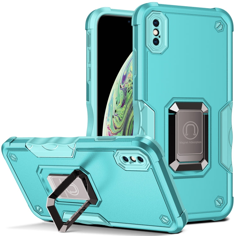 For iPhone XS Max Ring Holder Non-slip Armor Phone Case