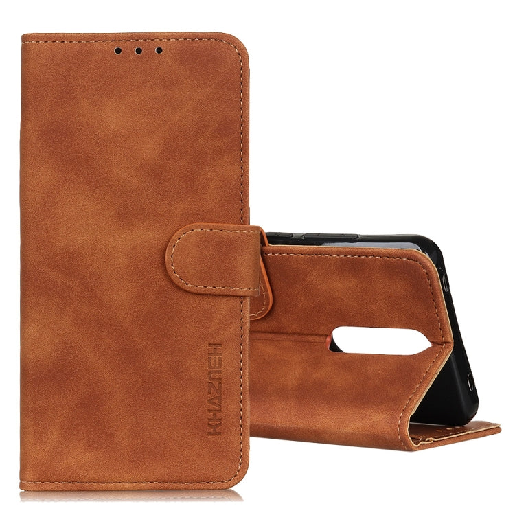 For Xiaomi Redmi K30 KHAZNEH Retro Texture PU + TPU Horizontal Flip Leather Case with Holder & Card Slots & Wallet