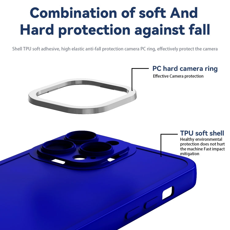 For iPhone 13 Pro Color-contrast PC + TPU Case