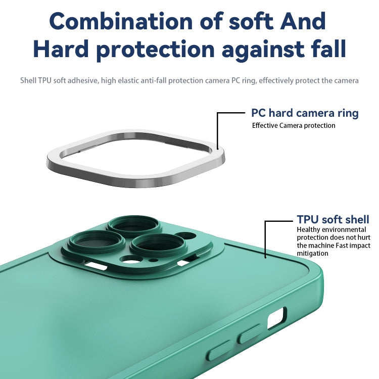 For iPhone 12 Pro Max Color-contrast PC + TPU Case