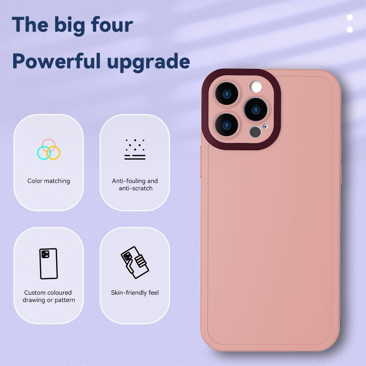 For iPhone 12 Pro Max Color-contrast PC + TPU Case