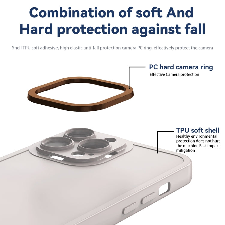 For iPhone 11 Pro Max Color-contrast PC + TPU Case