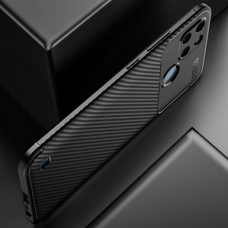For OPPO Realme C21Y Carbon Fiber Texture TPU Phone Case