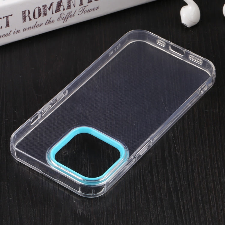 For iPhone 13 Pro Macaron Lens Frame Transparent TPU Phone Case