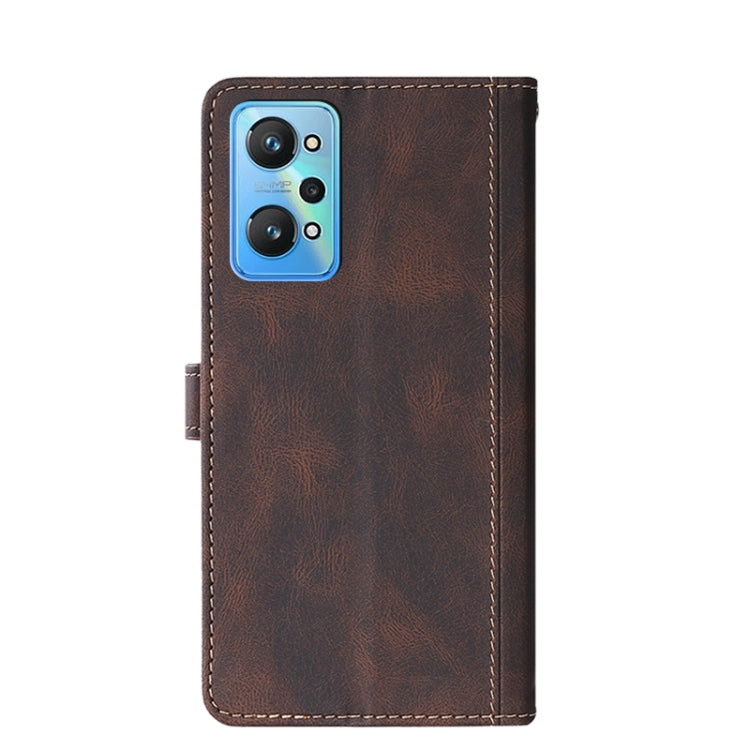 For OPPO Realme GT Neo2 Stitching Skin Feel Magnetic Buckle PU Leather Phone Case