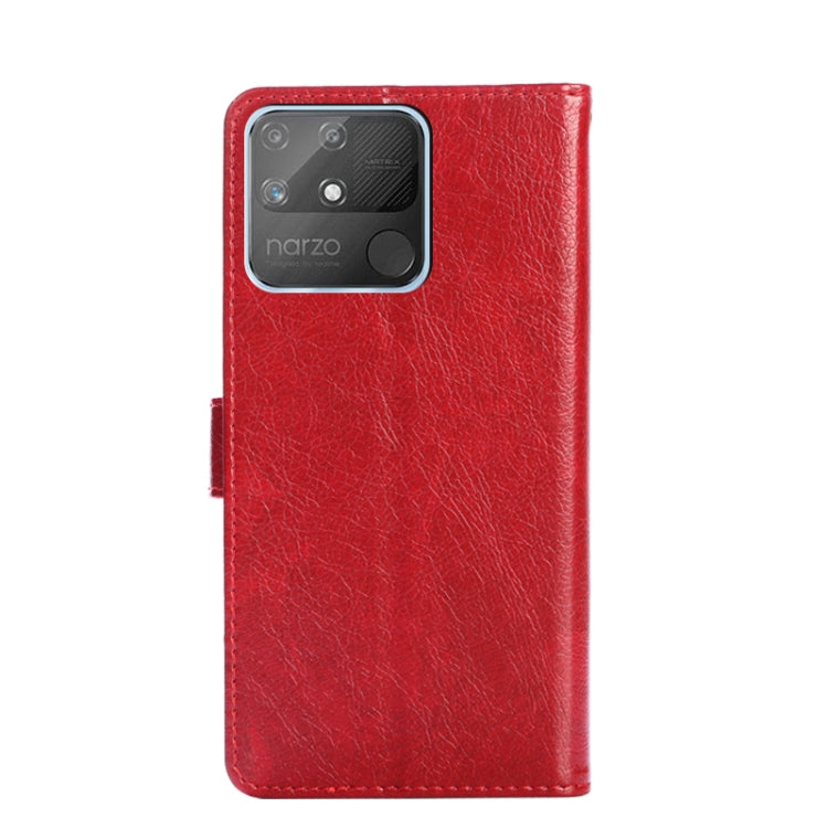 For OPPO Realme Narzo 50A Zipper Bag Leather Phone Case