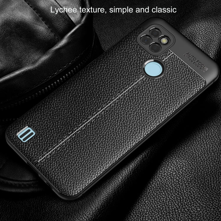 For OPPO Realme C21Y Litchi Texture TPU Shockproof Phone Case