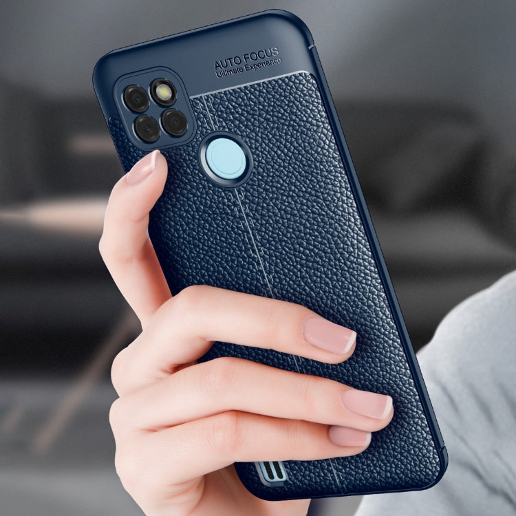 For OPPO Realme C21Y Litchi Texture TPU Shockproof Phone Case