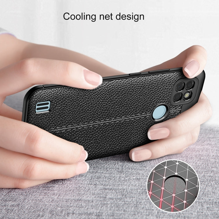 For OPPO Realme C21Y Litchi Texture TPU Shockproof Phone Case