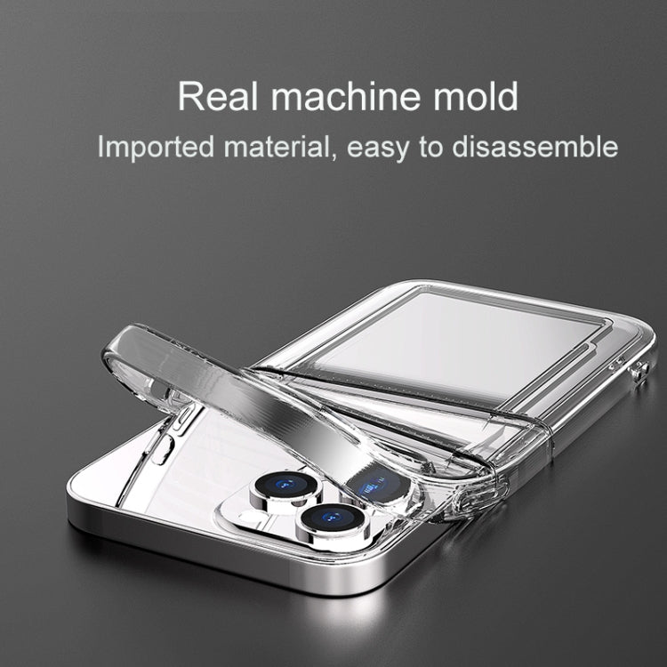 For iPhone 12 Pro Max Dual Card TPU Phone Case(Transparent)