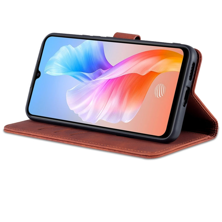 For vivo S10e / V23e AZNS Skin Feel Calf Texture Horizontal Flip Leather Phone Case