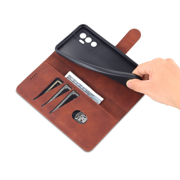 For vivo S10e / V23e AZNS Skin Feel Calf Texture Horizontal Flip Leather Phone Case