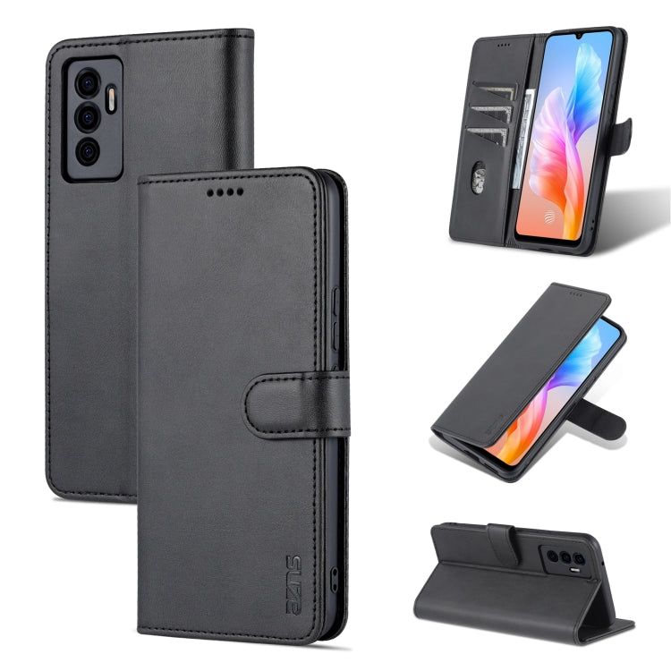 For vivo S10e / V23e AZNS Skin Feel Calf Texture Horizontal Flip Leather Phone Case