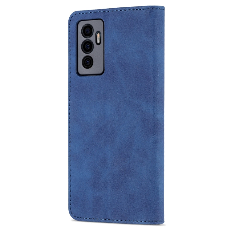 For vivo S10e / V23e AZNS Skin Feel Calf Texture Horizontal Flip Leather Phone Case