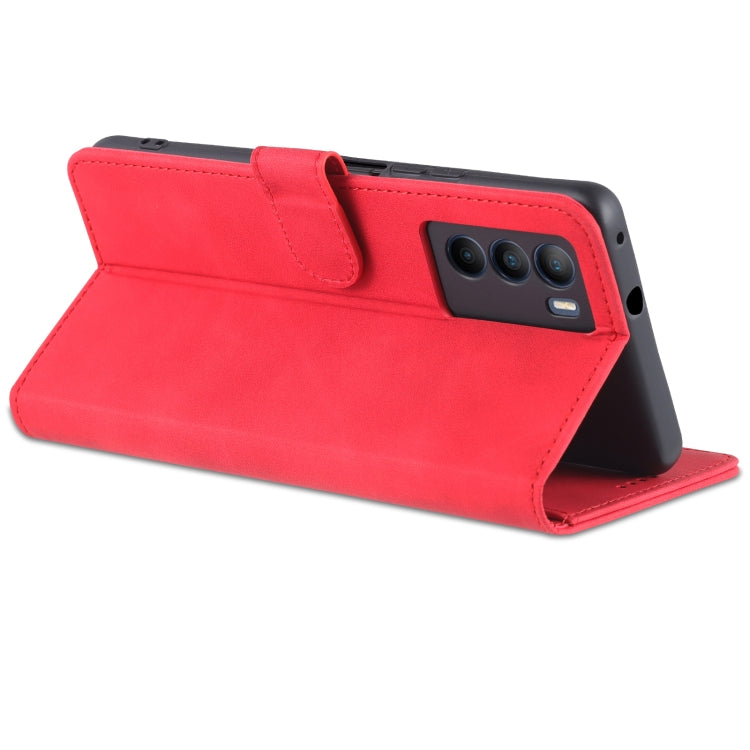 For vivo T1 5G AZNS Skin Feel Calf Texture Horizontal Flip Leather Phone Case